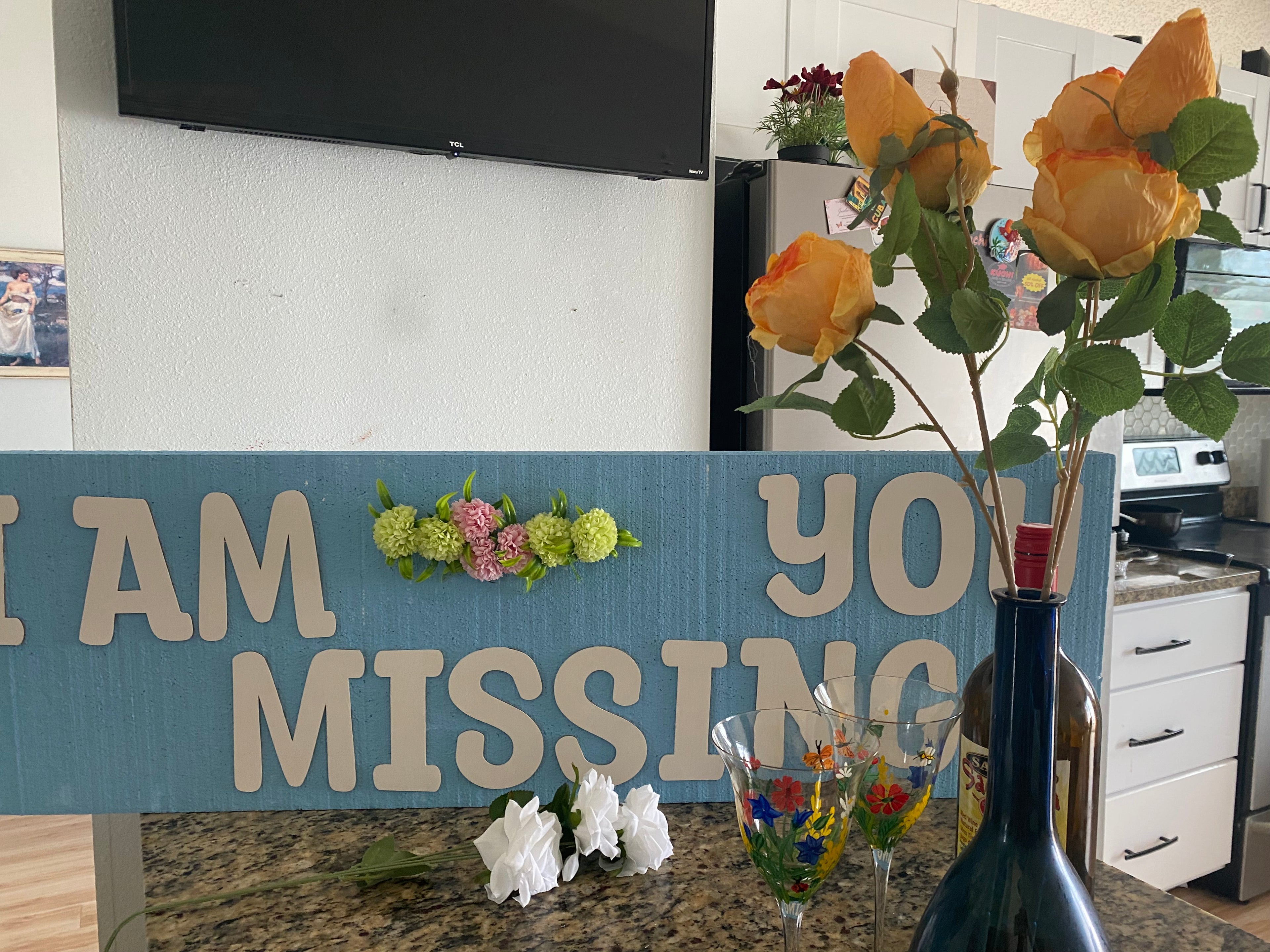 I’m missing you, sign