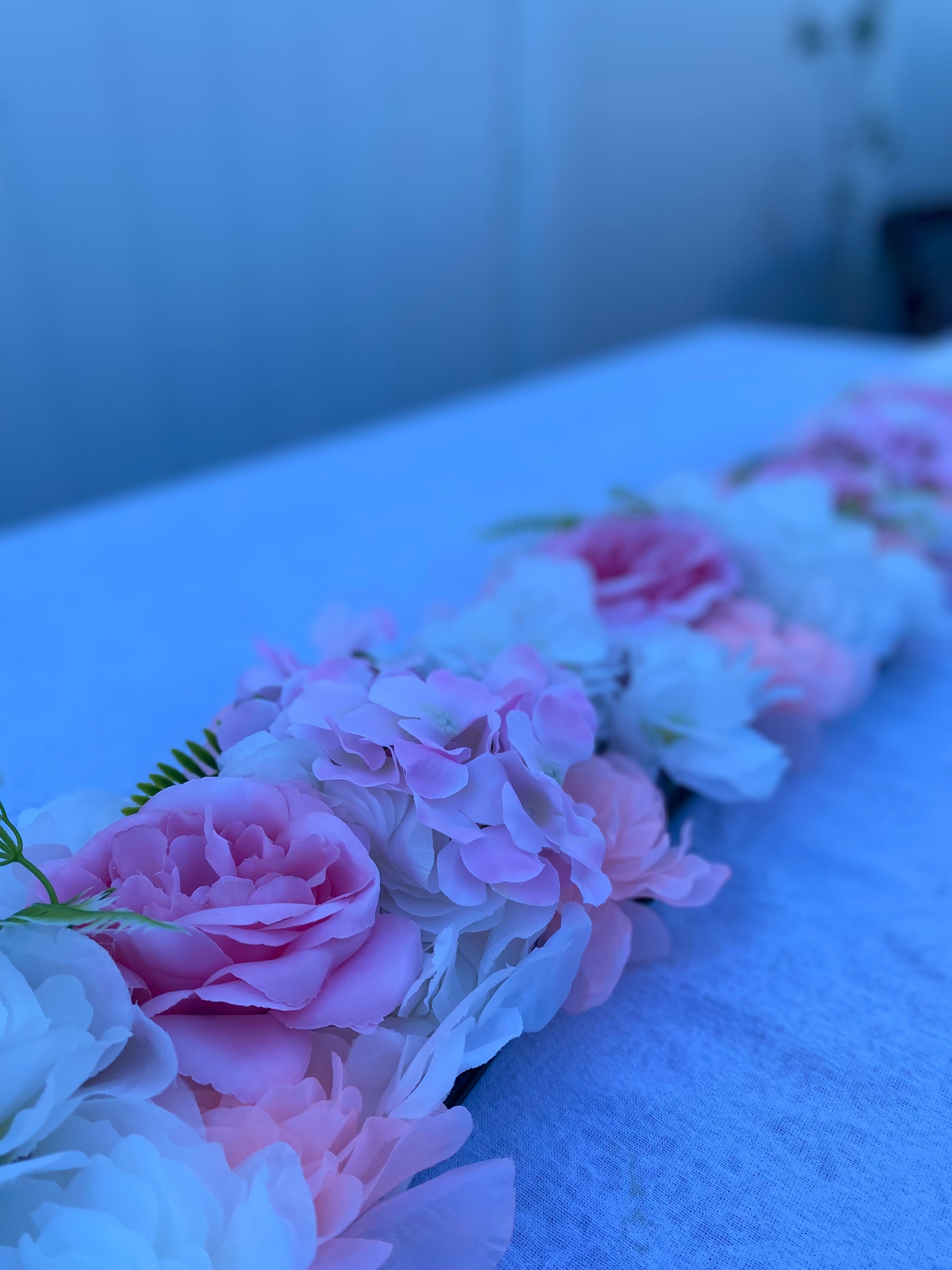 White and Pink Runner