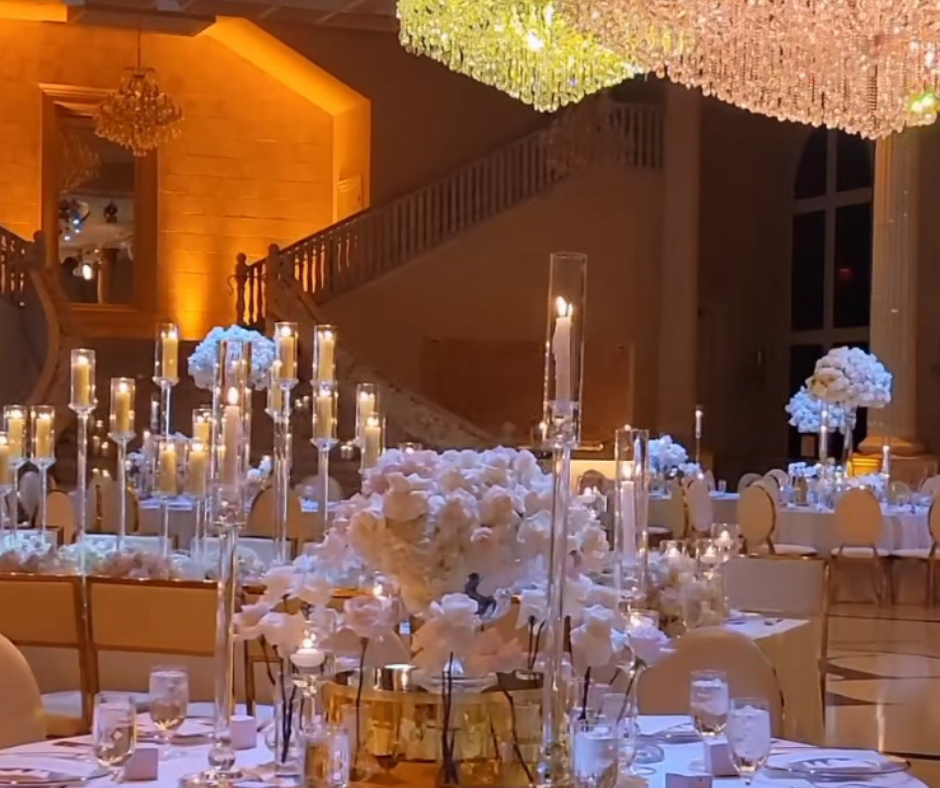 Full Rental Package celebrations in White, 44 items