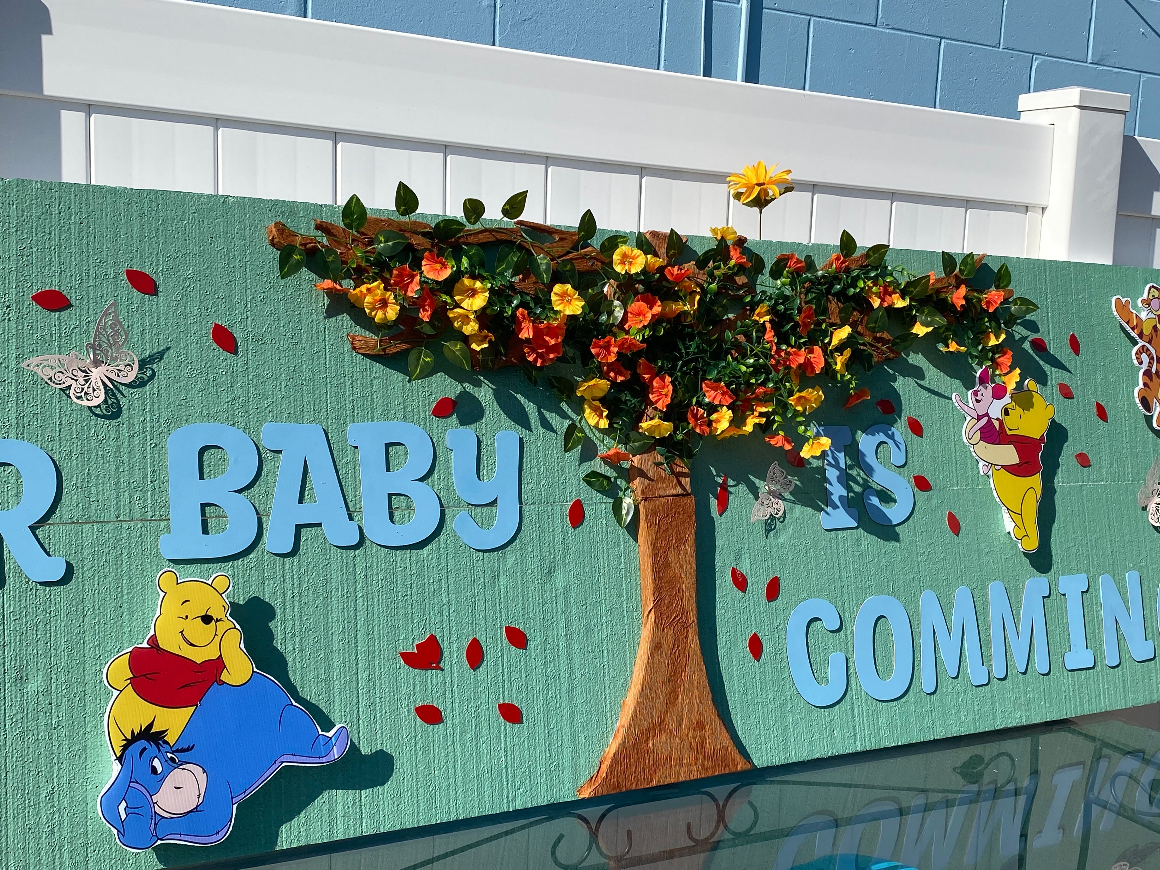 Our baby is coming sign