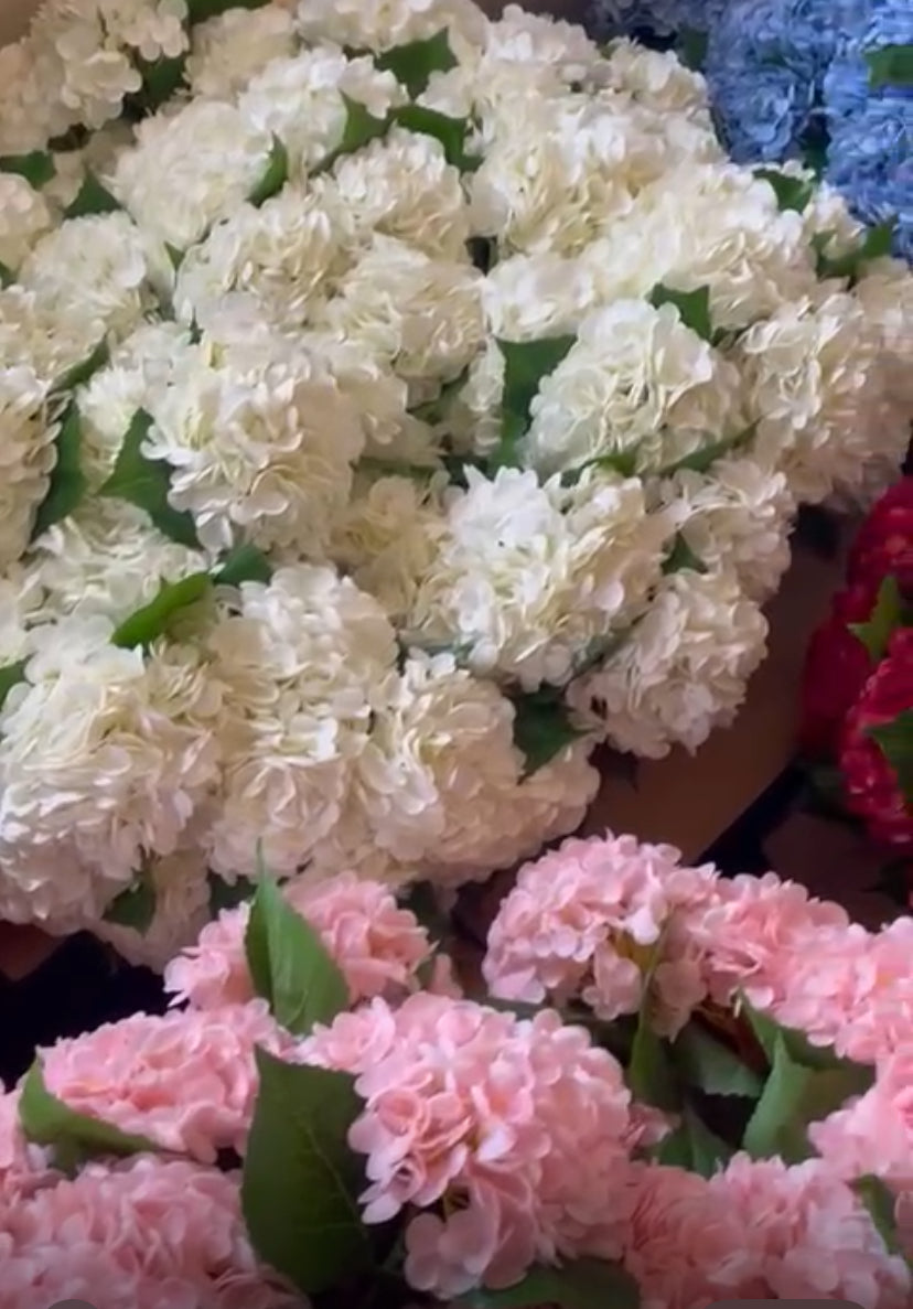 Pink Realistic Roses Center Tables